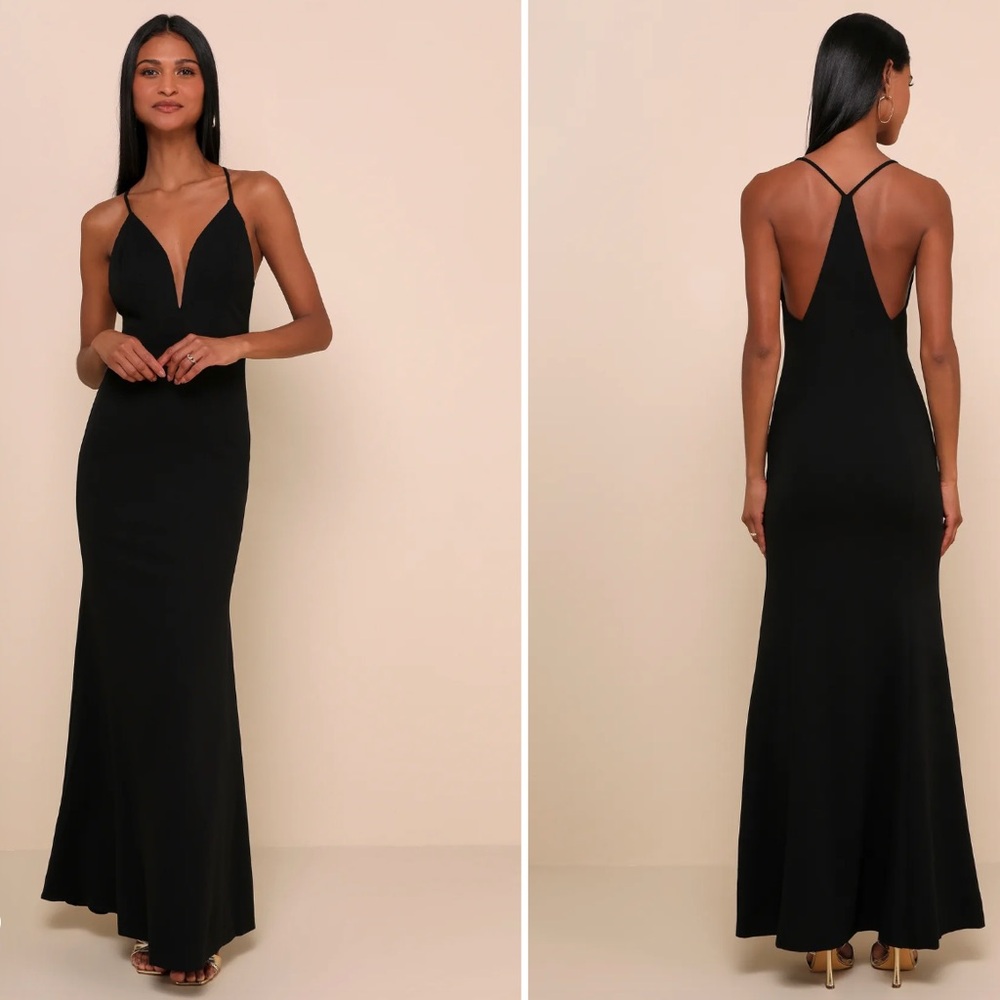 Lulus Amelia Black Sleeveless Maxi Dress